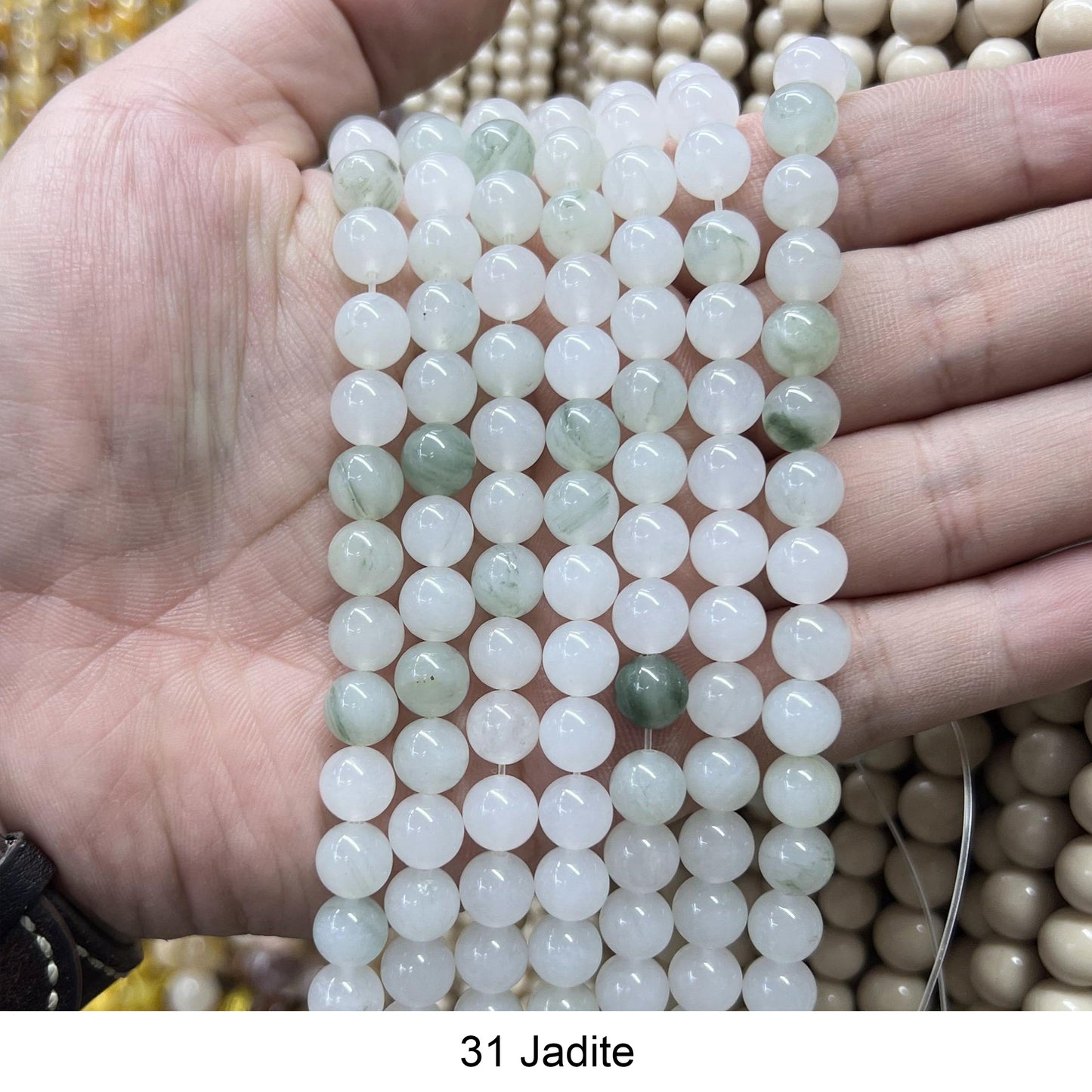 Round Smooth Beads: Diverse 4mm, 6mm, 8mm, 10mm, 12mm Natural Gems for Unique Jewelry Creations