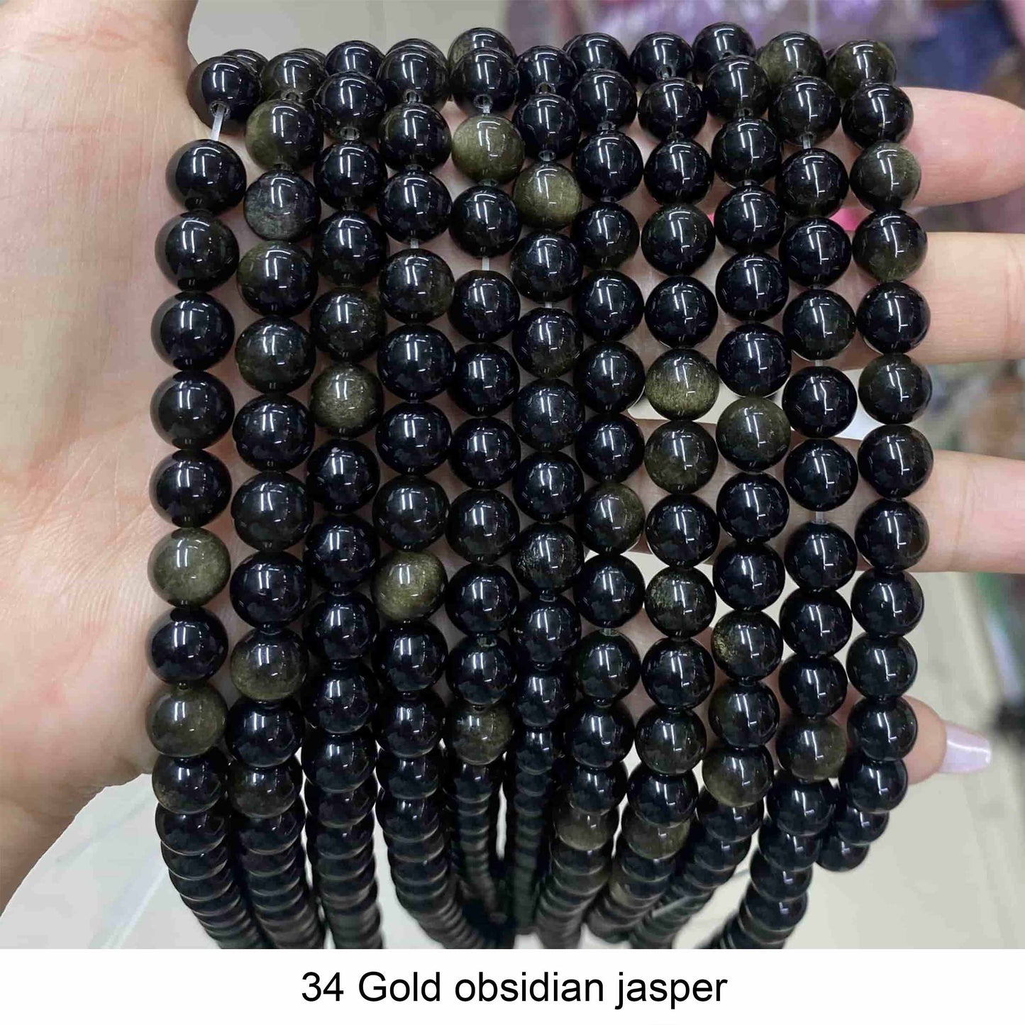 Round Smooth Beads Crystal/Quartz/Jasper/Agate