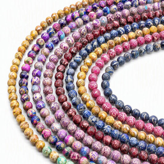 Sea Sediment Imperial Jasper Loose Beads Free Shiping