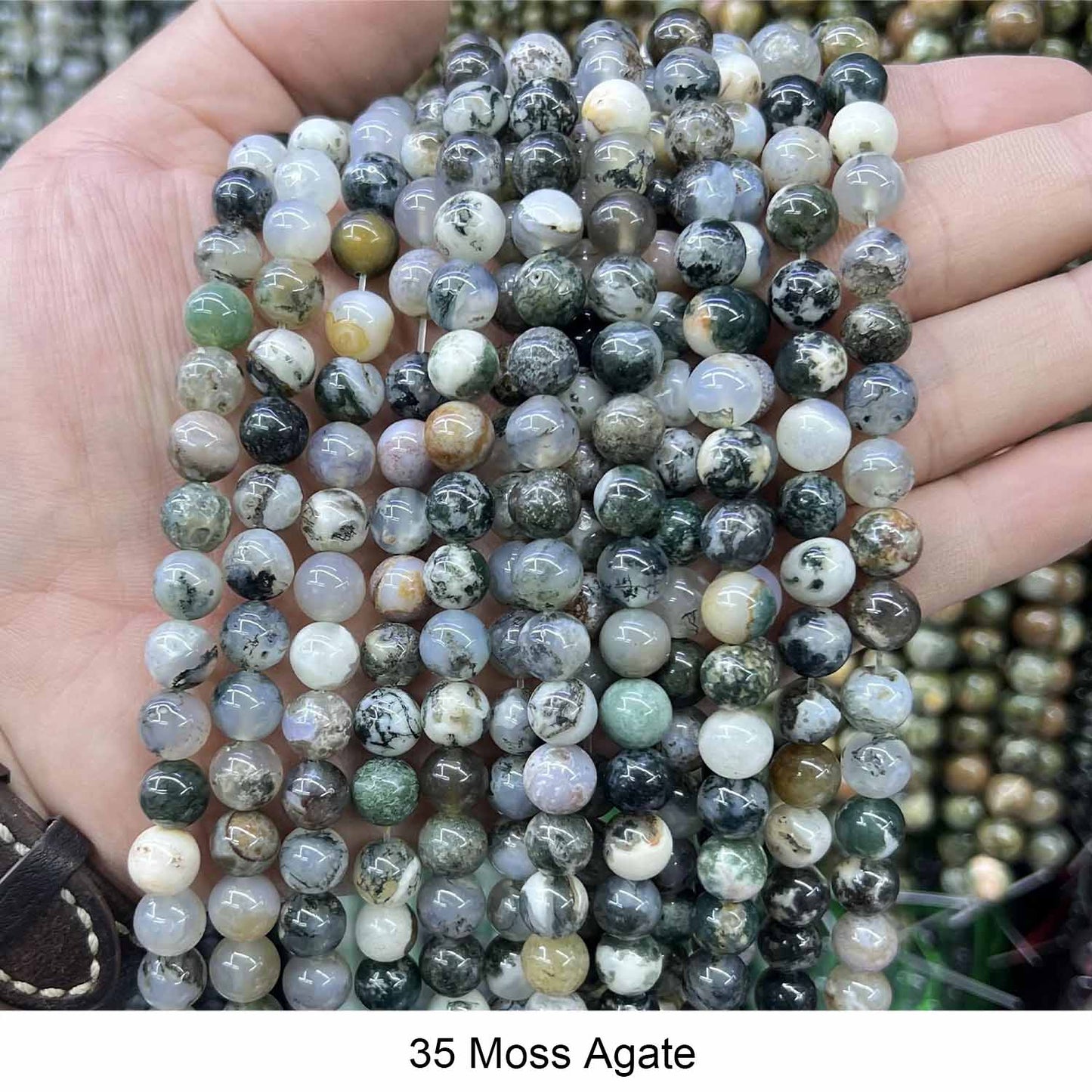 #1 Round Smooth Beads Crystal/Quartz/Jasper/Agate