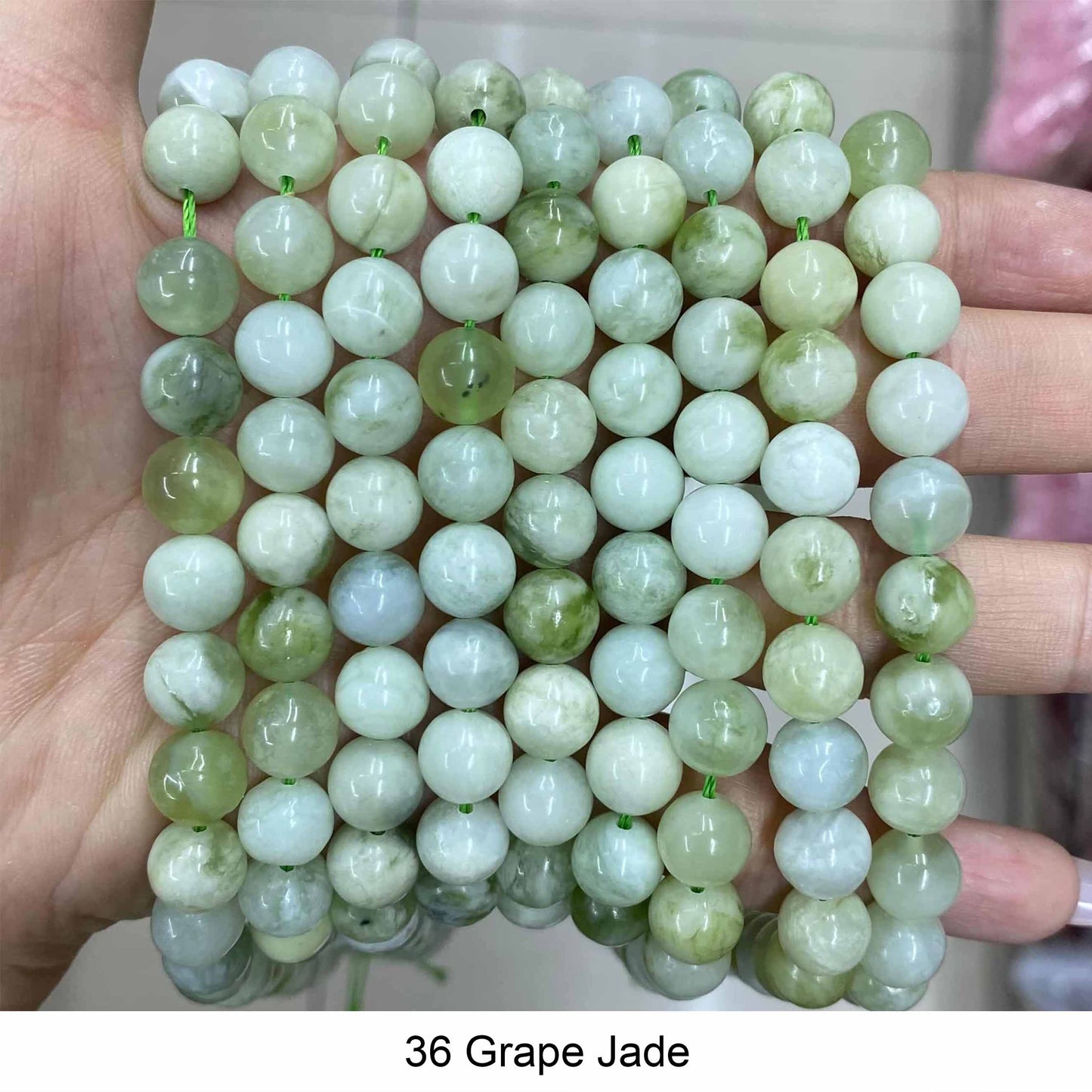 Round Smooth Beads Crystal/Quartz/Jasper/Agate