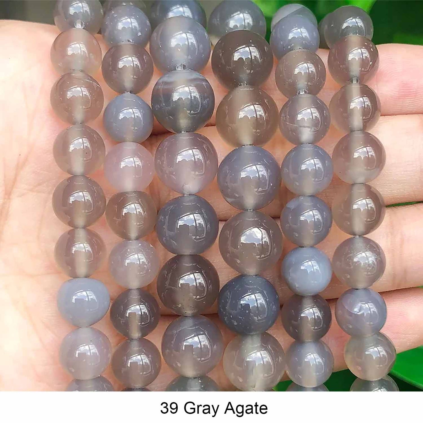 #1 Round Smooth Beads Crystal/Quartz/Jasper/Agate