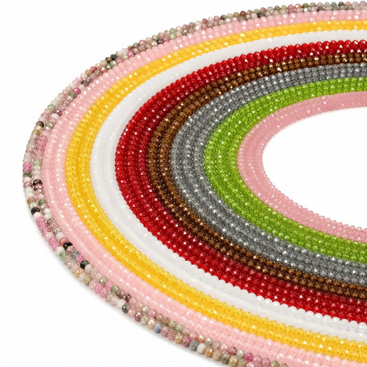 2-3mm Round Faceted Beads | Natural Gems for Unique Jewelry Creations