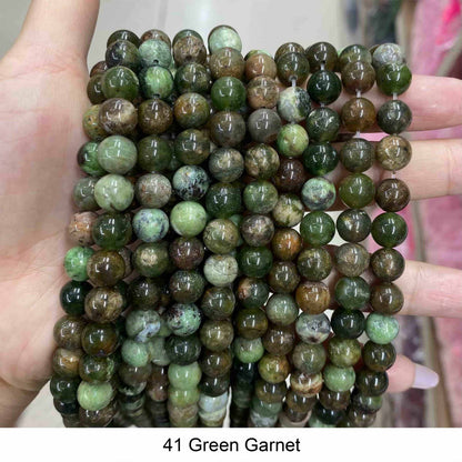 Round Smooth Beads Crystal/Quartz/Jasper/Agate