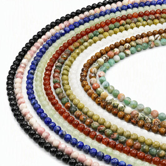 5A 6mm Natural Crystal Loose Bead | Natural Gems for Unique Jewelry Creations