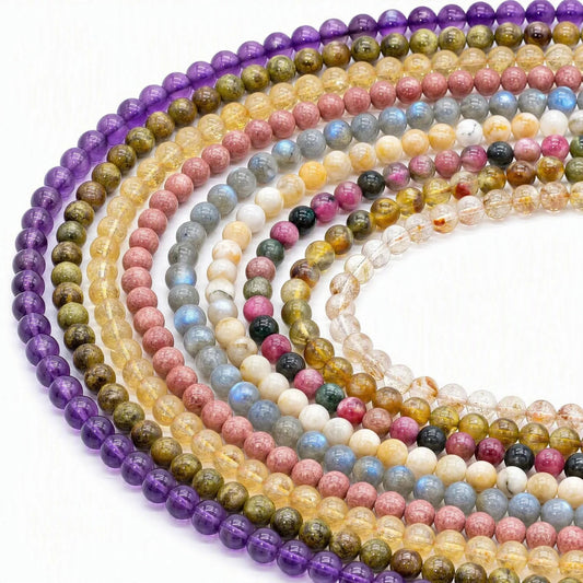 5A 6mm Natural Gemstone Loose Bead | Natural Gems for Unique Jewelry Creations