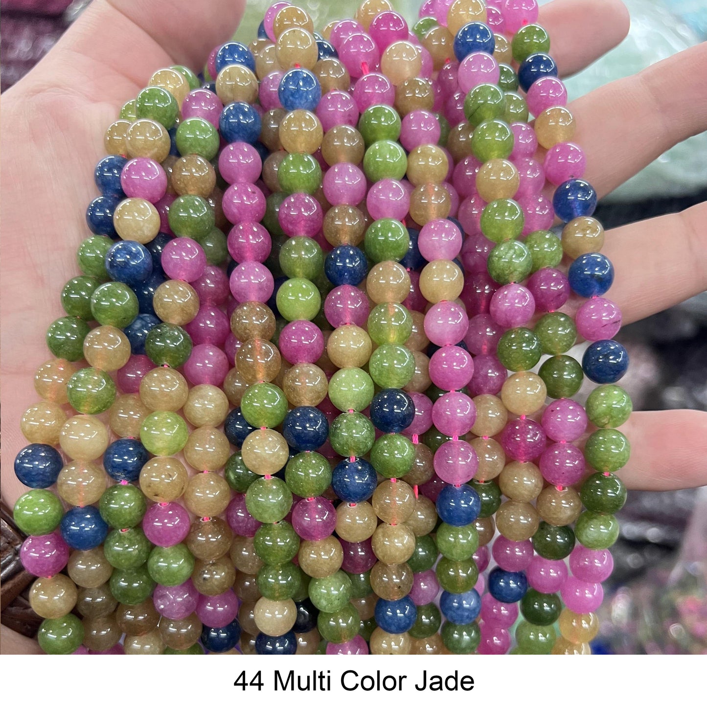 Round Smooth Beads: Diverse 4mm, 6mm, 8mm, 10mm, 12mm Natural Gems for Unique Jewelry Creations