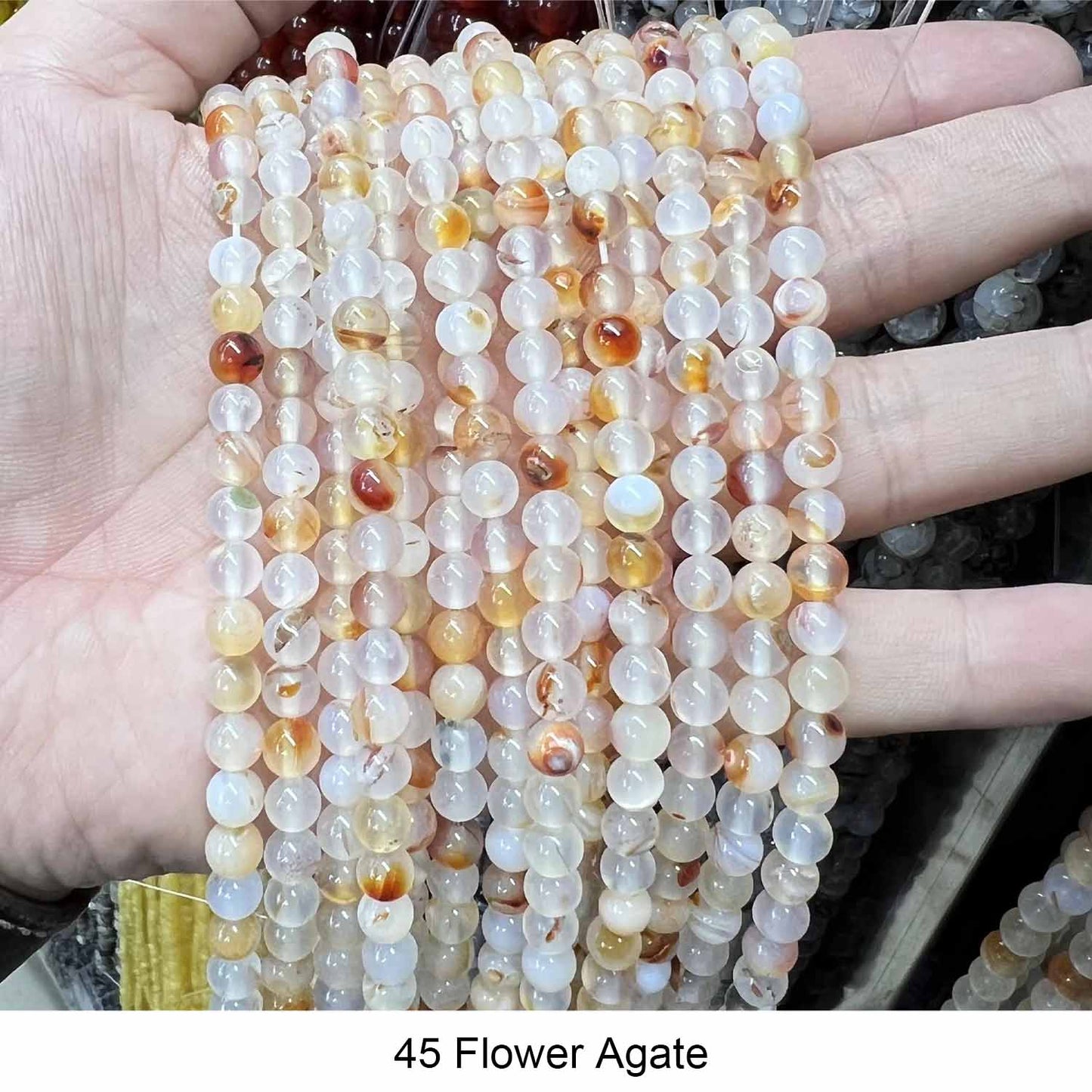 #1 Round Smooth Beads Crystal/Quartz/Jasper/Agate