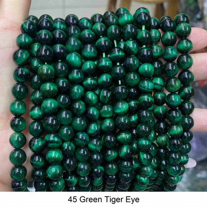 Round Smooth Beads Crystal/Quartz/Jasper/Agate