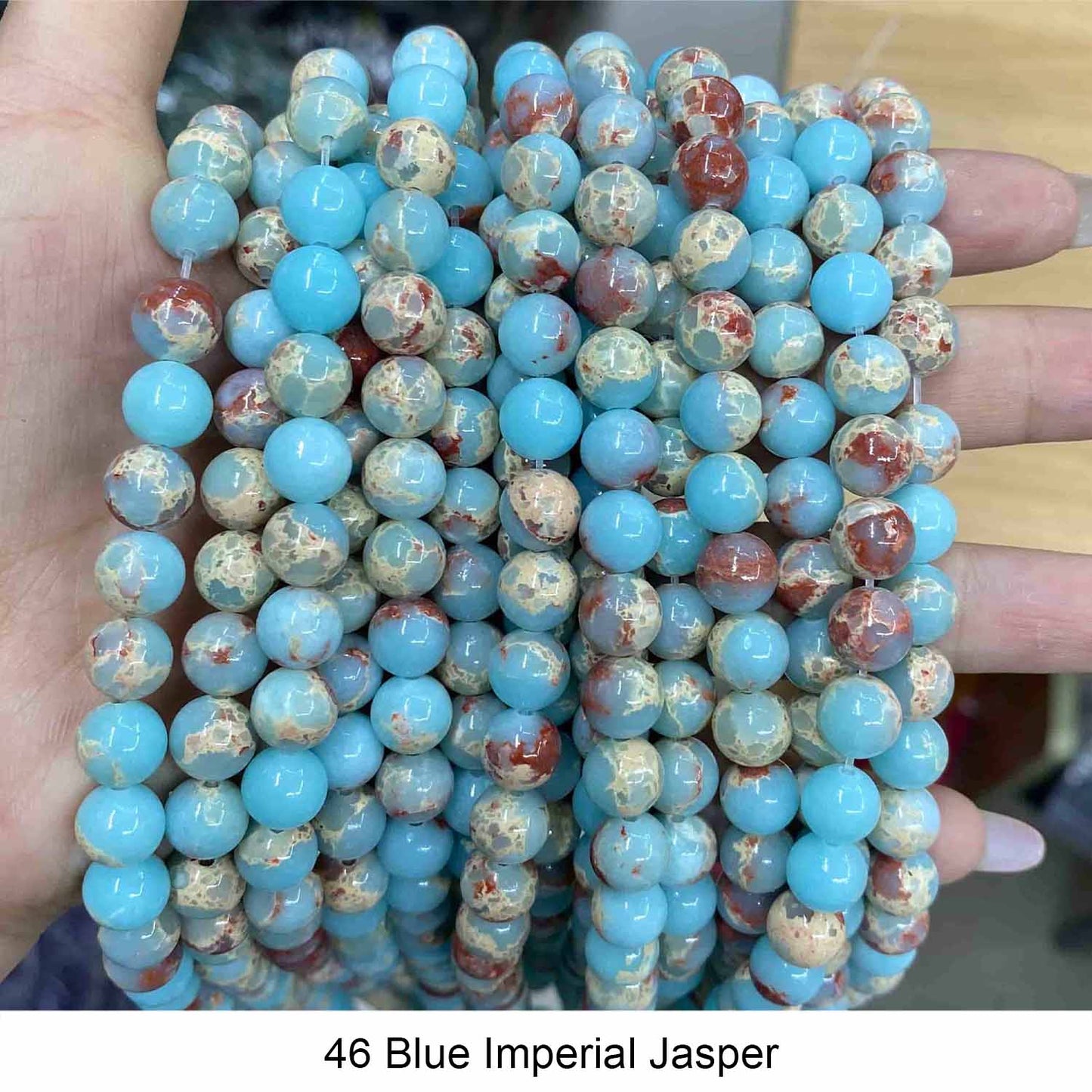 #1 Round Smooth Beads Crystal/Quartz/Jasper/Agate