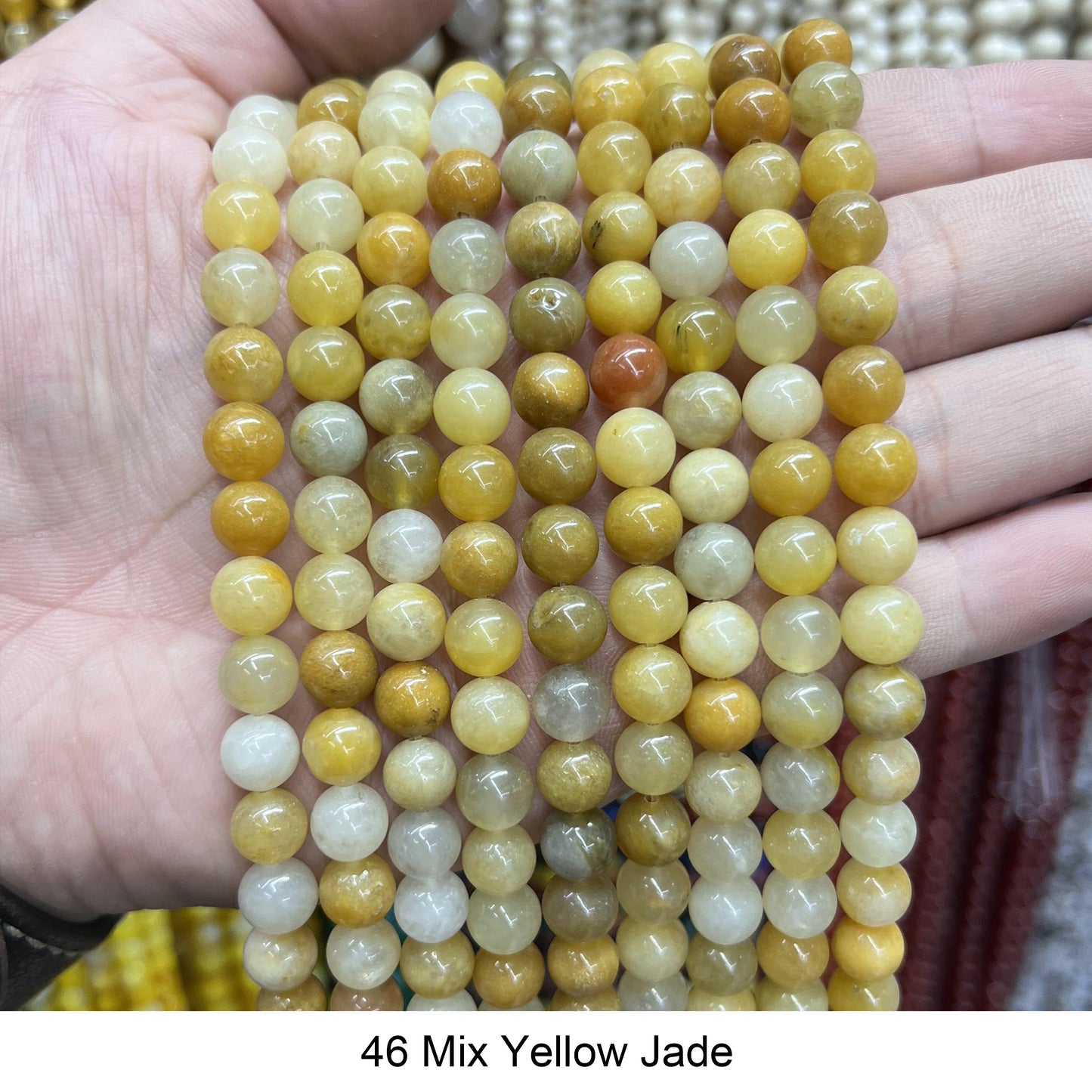 Round Smooth Beads: Diverse 4mm, 6mm, 8mm, 10mm, 12mm Natural Gems for Unique Jewelry Creations