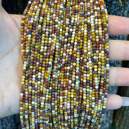 Tiny Round Smooth Beads Gemstone/Quartz/Jasper/Agate 2mm 3mm 4mm