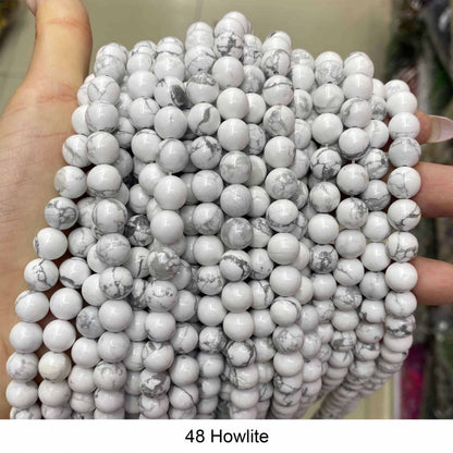 Round Smooth Beads Crystal/Quartz/Jasper/Agate