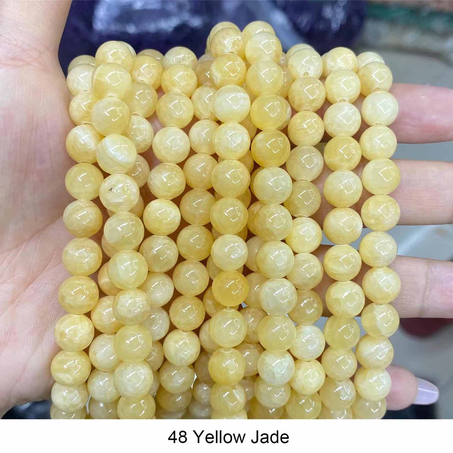 #1 Round Smooth Beads Crystal/Quartz/Jasper/Agate