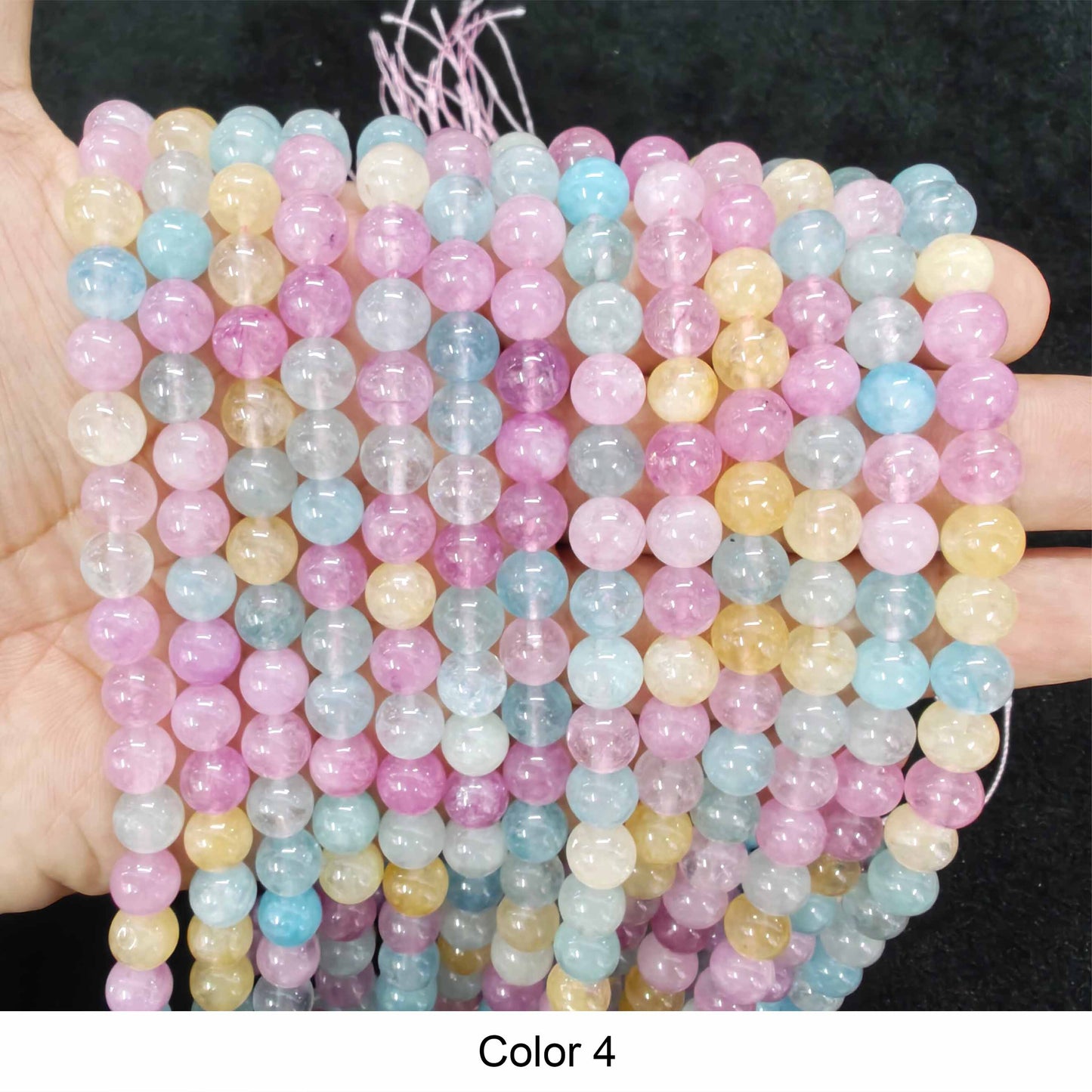 #3 Round Smooth Beads Crystal/Quartz/Jasper/Agate