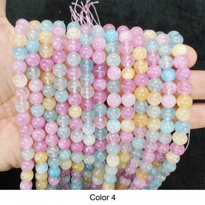 #3 Round Smooth Beads Crystal/Quartz/Jasper/Agate