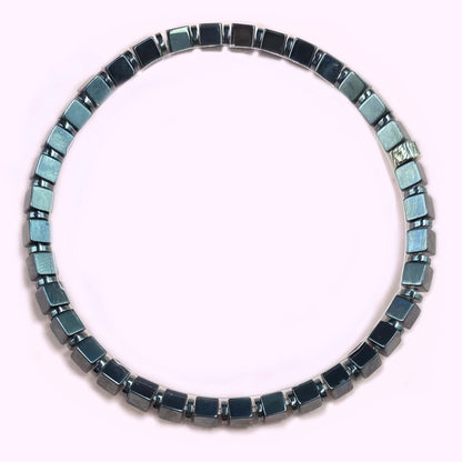 Cube Hematite for Weight Loss Crystal Bracelet