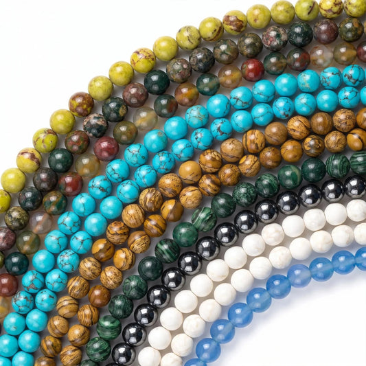 4mm Natural Crystal Loose Bead | Natural Gems for Unique Jewelry Creations