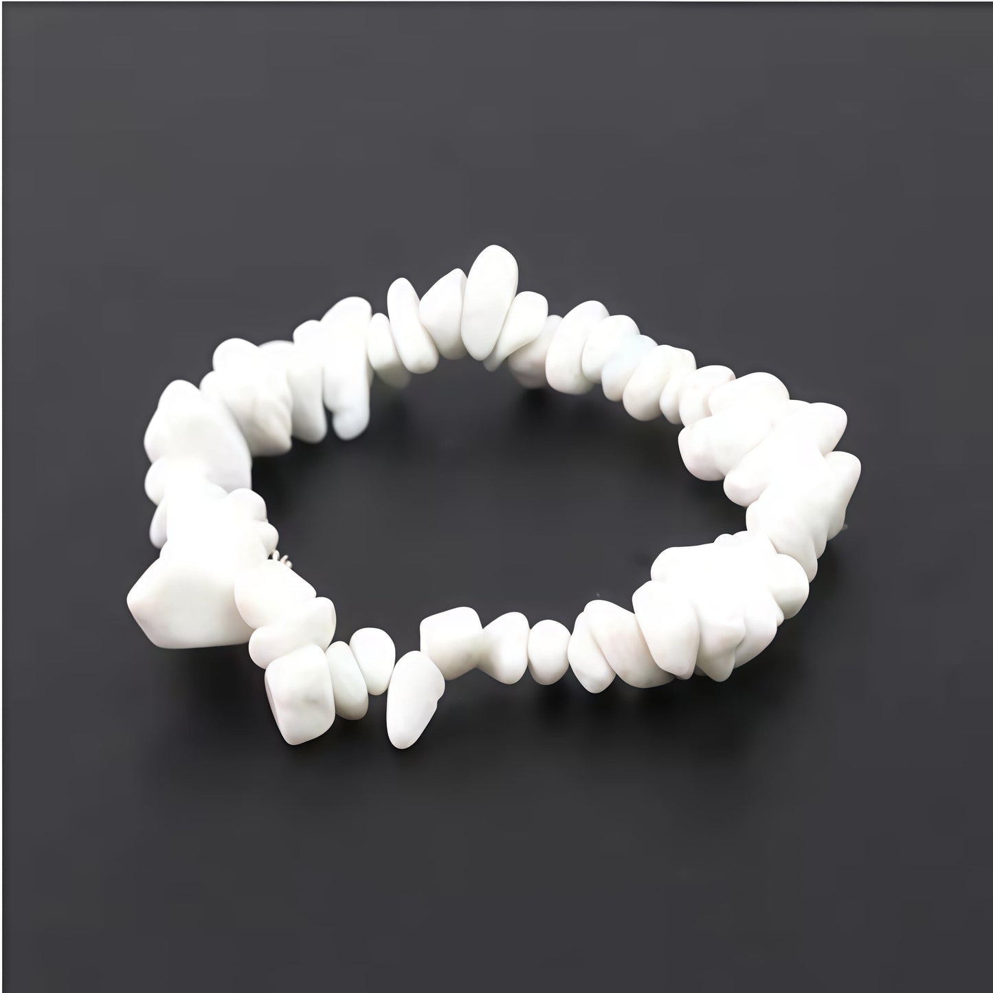 Chip Bead Stretch Bracelet 7.5inch