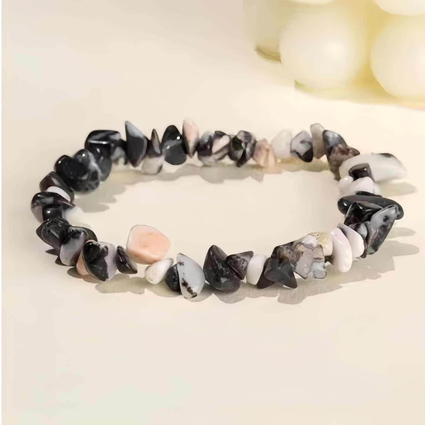 Chip Bead Stretch Bracelet 7.5inch