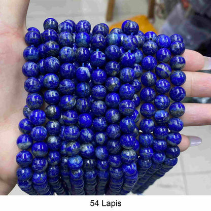 Round Smooth Beads Crystal/Quartz/Jasper/Agate