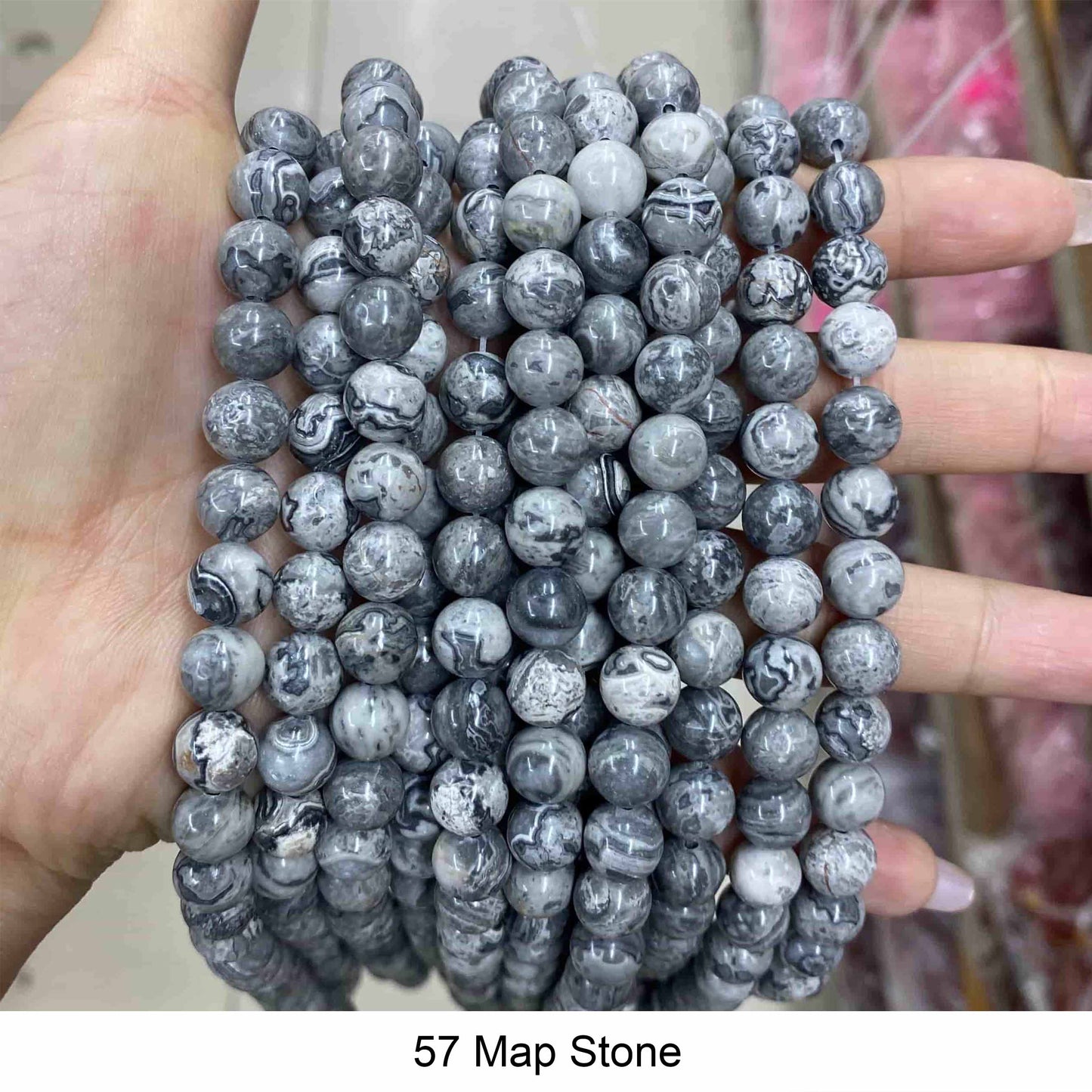 Round Smooth Beads Crystal/Quartz/Jasper/Agate