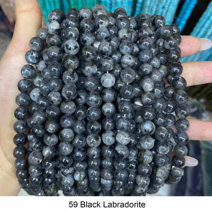 #1 Round Smooth Beads Crystal/Quartz/Jasper/Agate