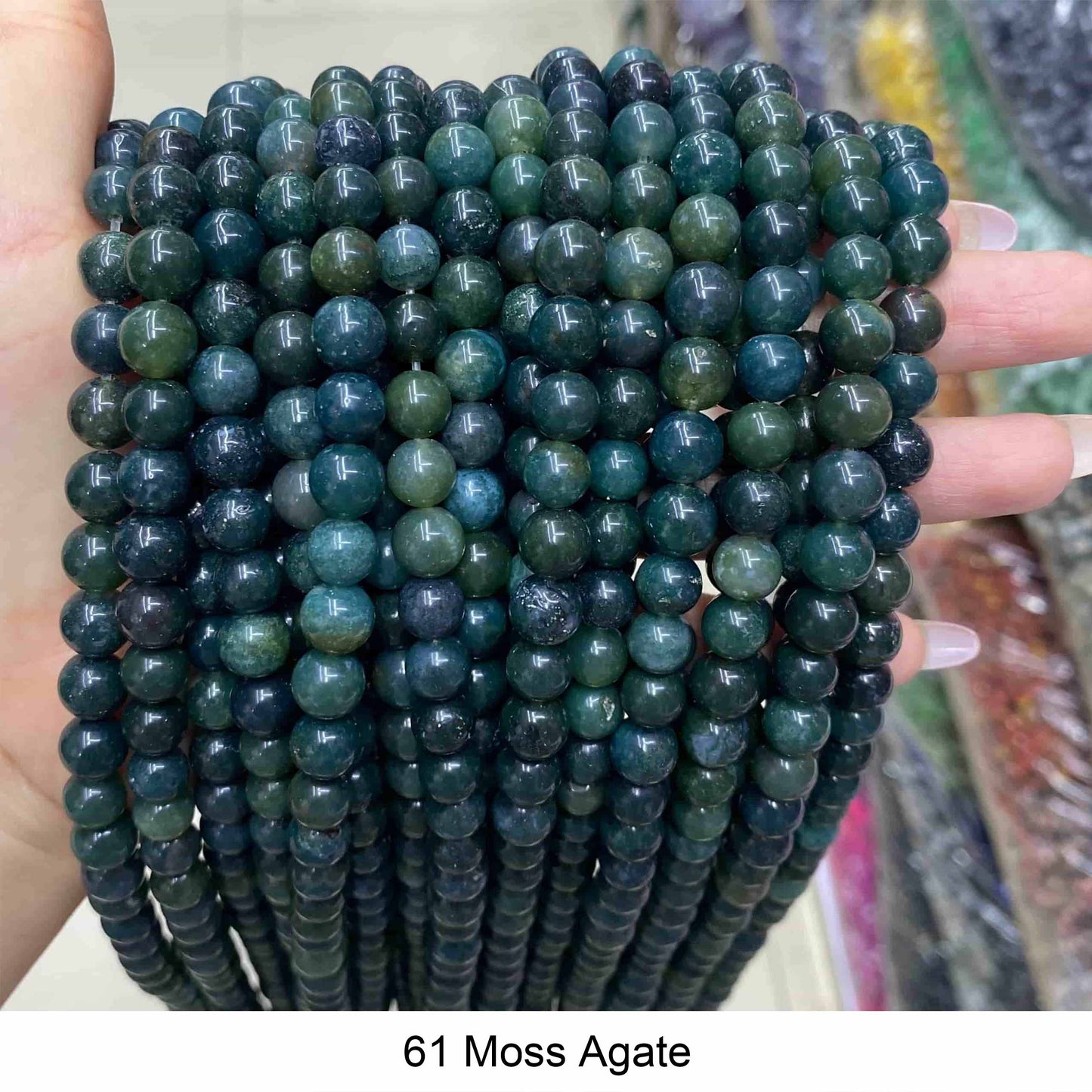 Round Smooth Beads Crystal/Quartz/Jasper/Agate