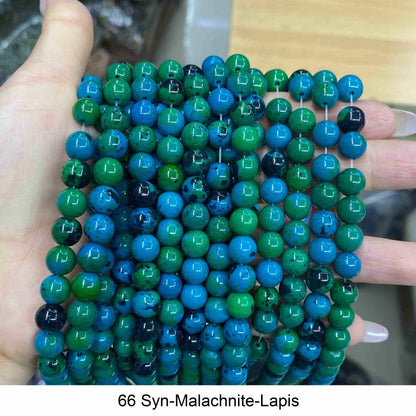 Round Smooth Beads: Diverse 4mm, 6mm, 8mm, 10mm, 12mm Natural Gems for Unique Jewelry Creations