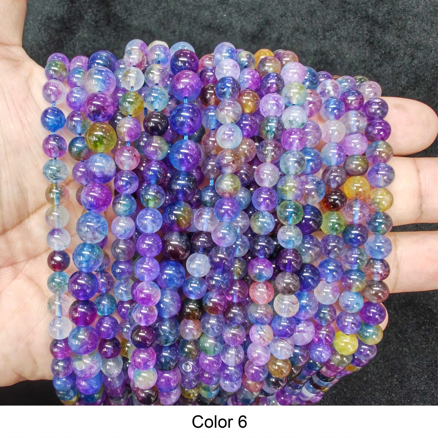 #3 Round Smooth Beads Crystal/Quartz/Jasper/Agate