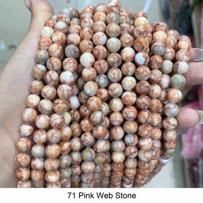 Round Smooth Beads Crystal/Quartz/Jasper/Agate