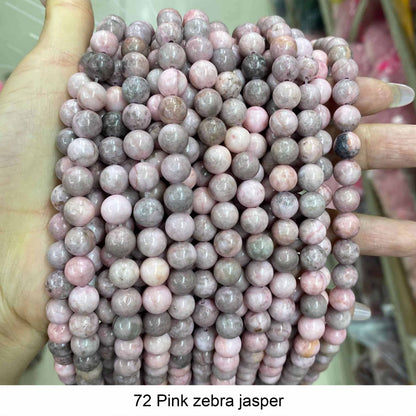 Round Smooth Beads Crystal/Quartz/Jasper/Agate