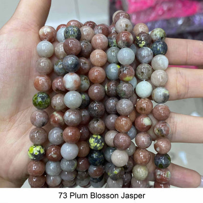 Round Smooth Beads Crystal/Quartz/Jasper/Agate