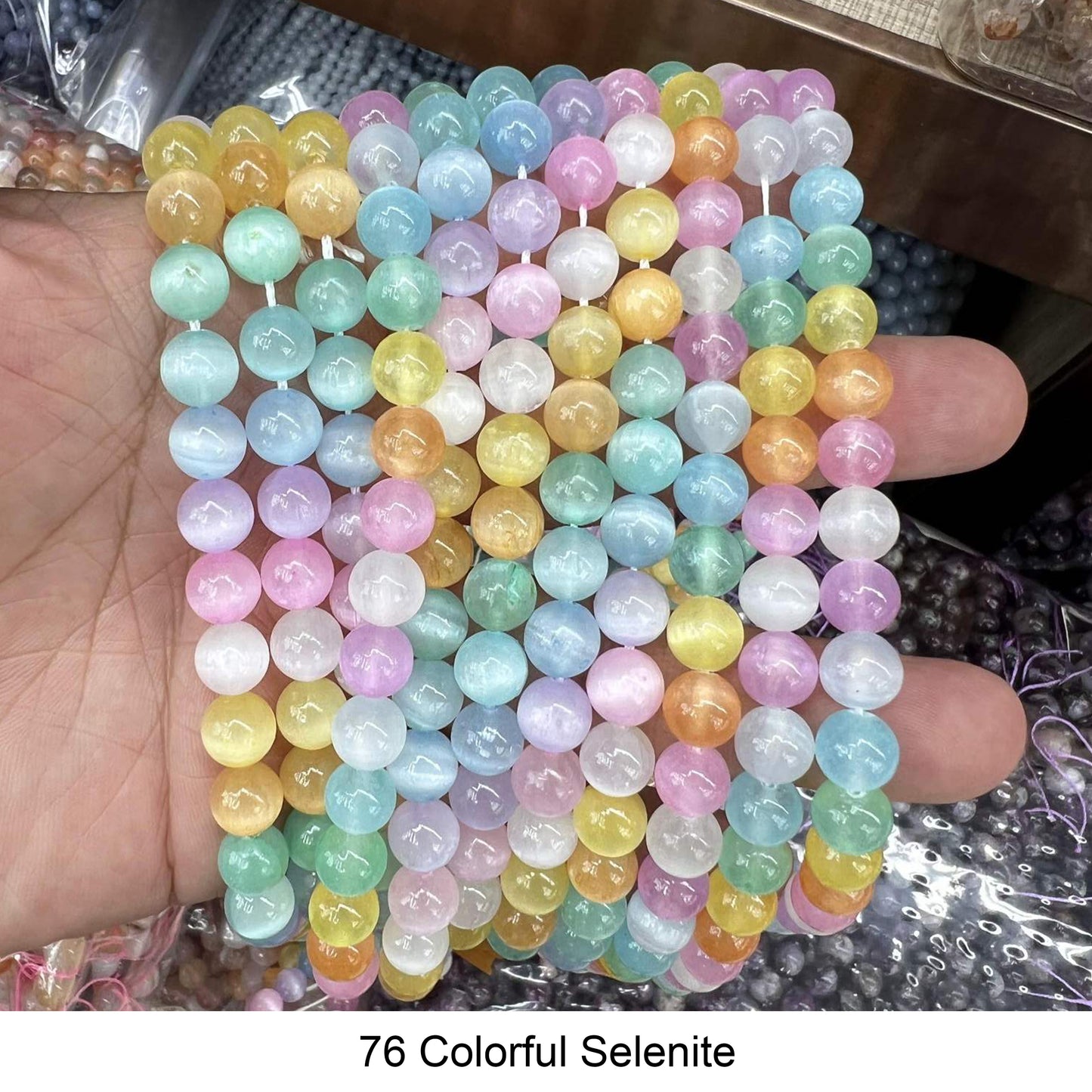 Round Smooth Beads Crystal/Quartz/Jasper/Agate