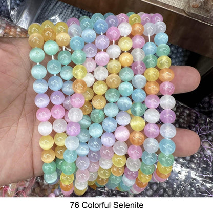 Round Smooth Beads Crystal/Quartz/Jasper/Agate