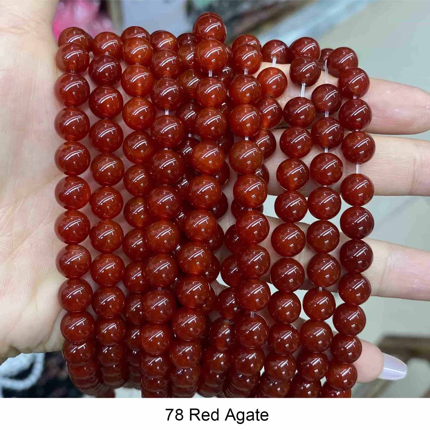 #1 Round Smooth Beads Crystal/Quartz/Jasper/Agate