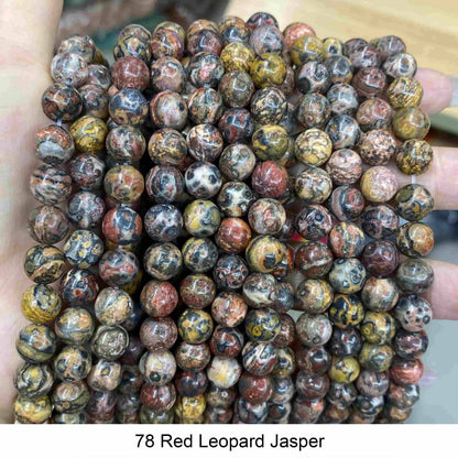 Round Smooth Beads Crystal/Quartz/Jasper/Agate