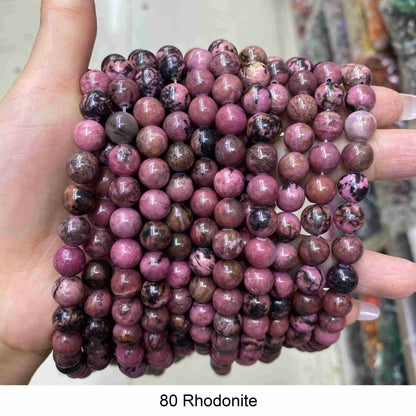 Round Smooth Beads Crystal/Quartz/Jasper/Agate