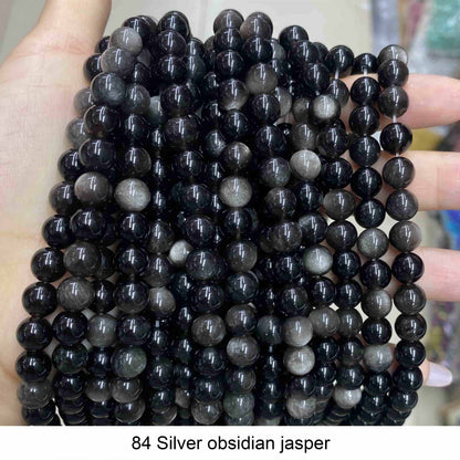 Round Smooth Beads Crystal/Quartz/Jasper/Agate