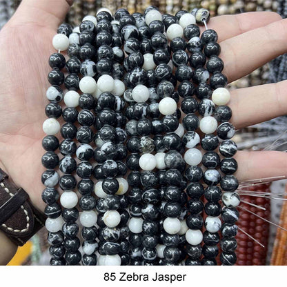 #1 Round Smooth Beads Crystal/Quartz/Jasper/Agate