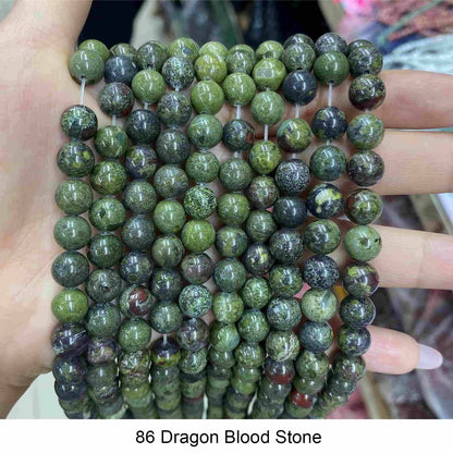 #1 Round Smooth Beads Crystal/Quartz/Jasper/Agate