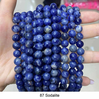 Round Smooth Beads Crystal/Quartz/Jasper/Agate