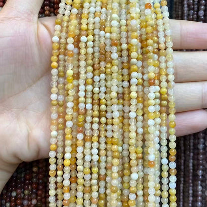 Tiny Round Smooth Beads Gemstone/Quartz/Jasper/Agate 2mm 3mm 4mm