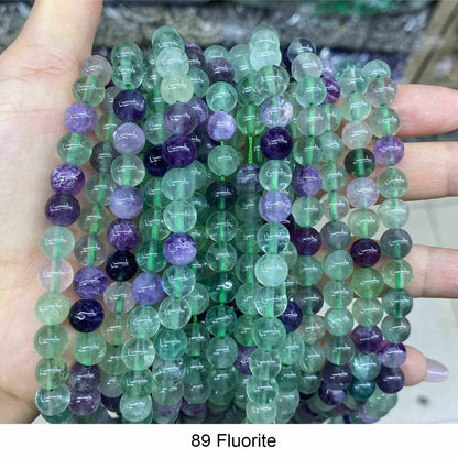 #1 Round Smooth Beads Crystal/Quartz/Jasper/Agate