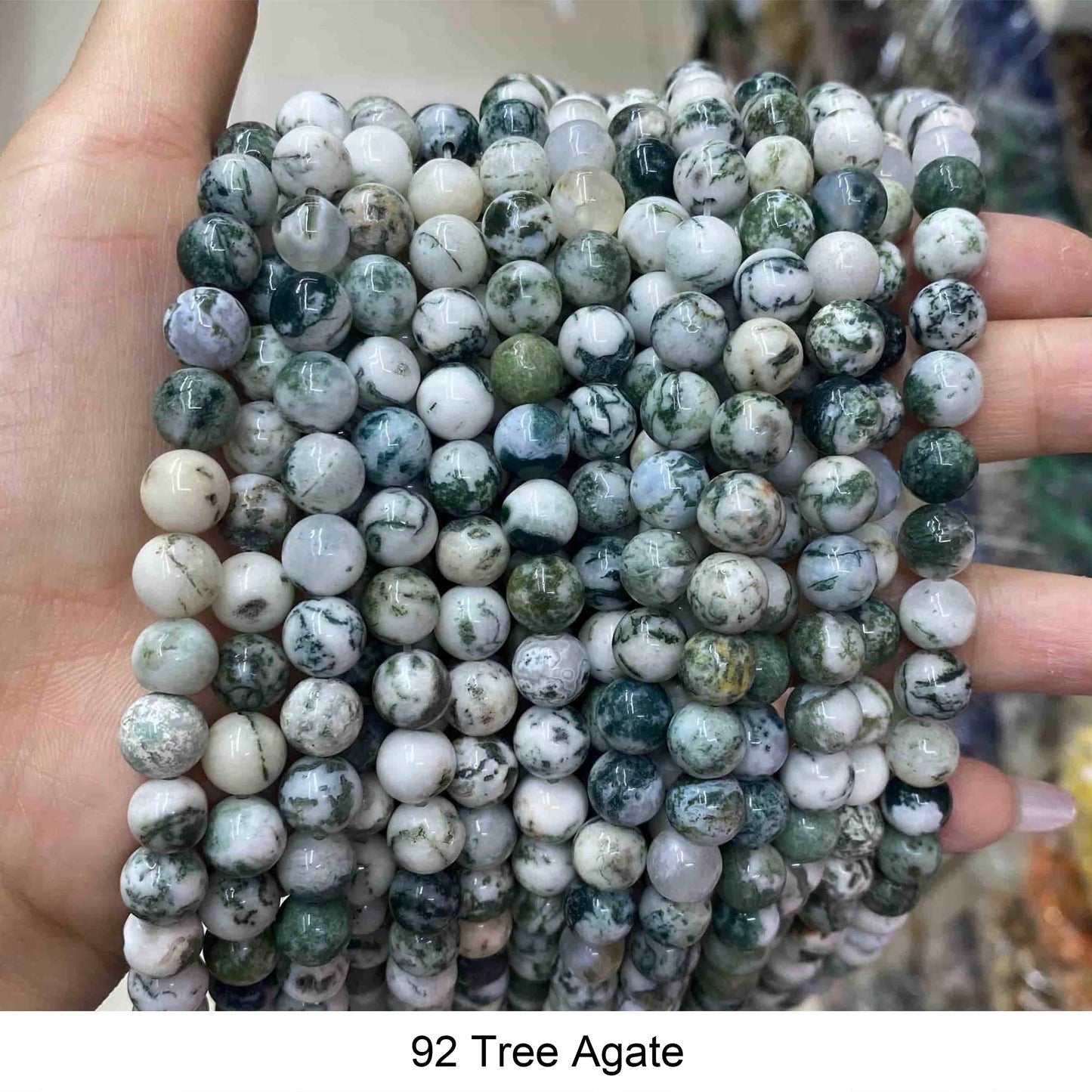 Round Smooth Beads Crystal/Quartz/Jasper/Agate
