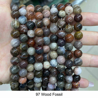 Round Smooth Beads Crystal/Quartz/Jasper/Agate