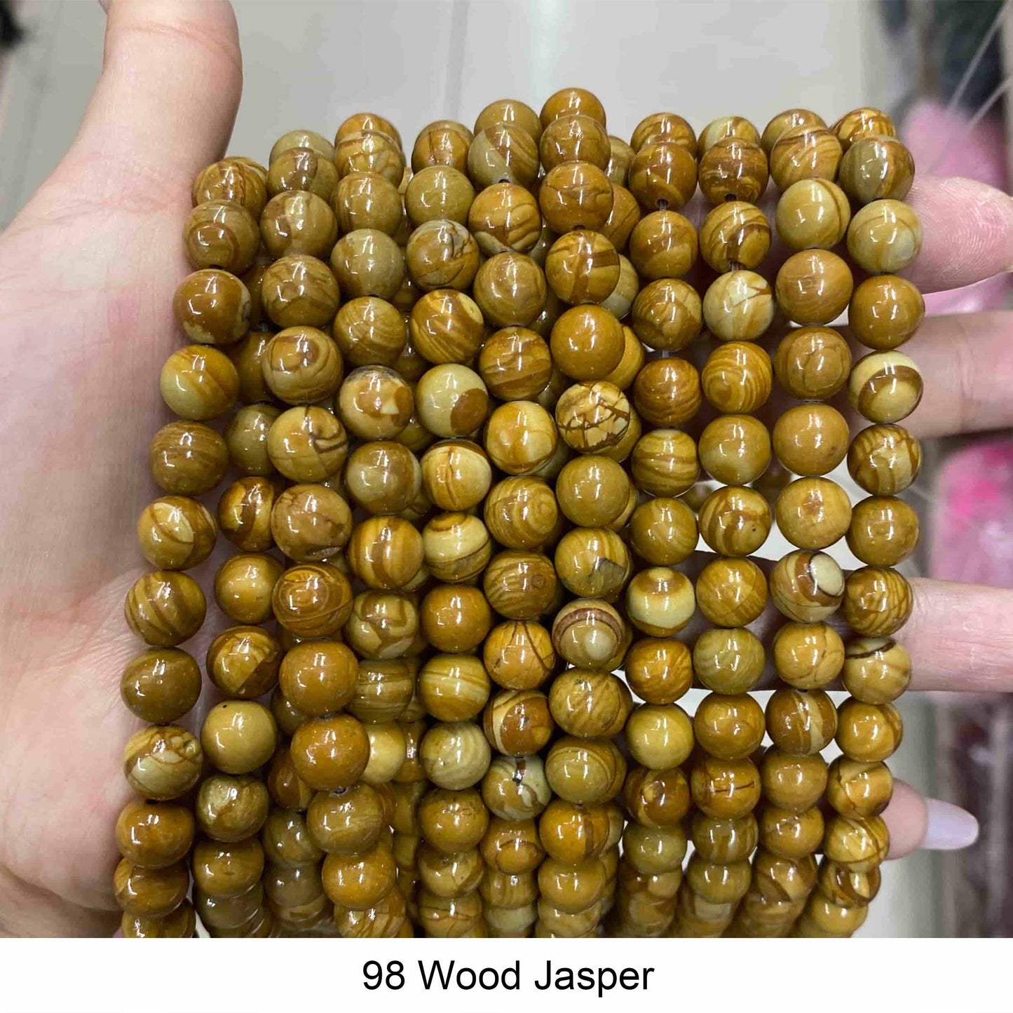 Round Smooth Beads Crystal/Quartz/Jasper/Agate