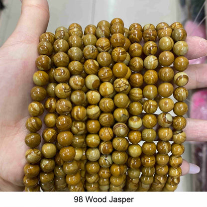 Round Smooth Beads Crystal/Quartz/Jasper/Agate