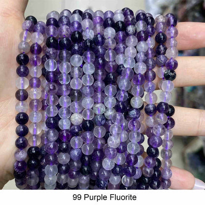 #1 Round Smooth Beads Crystal/Quartz/Jasper/Agate