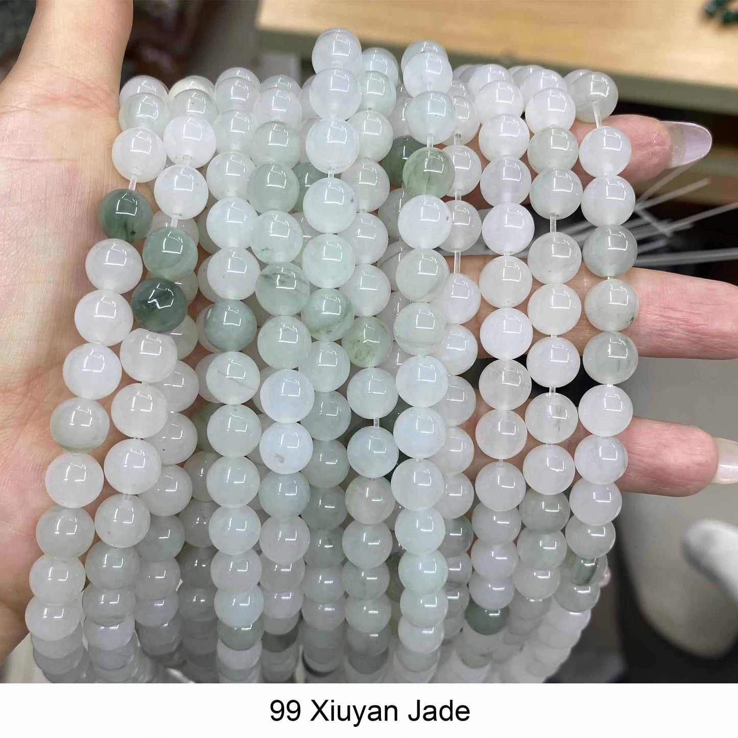Round Smooth Beads Crystal/Quartz/Jasper/Agate